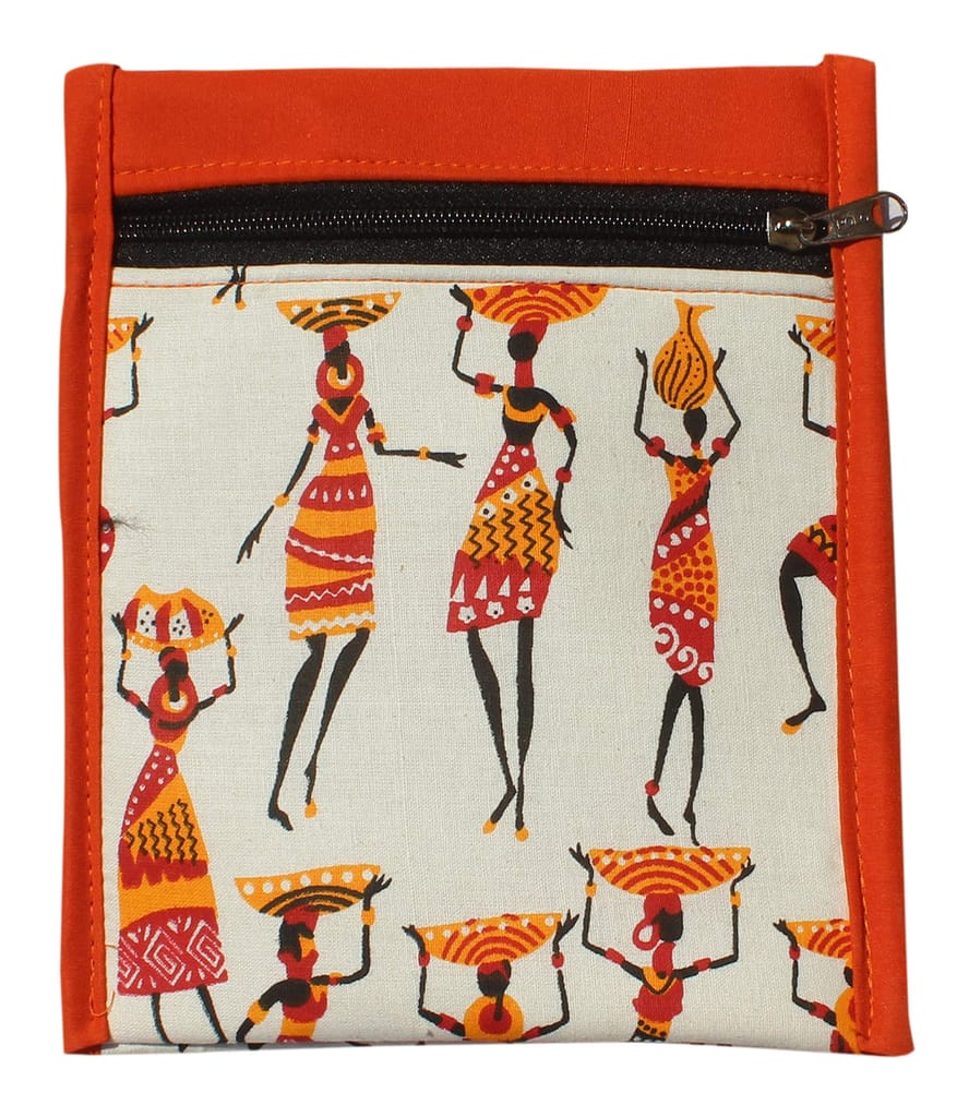 Mandhania Warli Printed Cotton Sling Bags for Womens Pack of 4 Multicolor view 2
