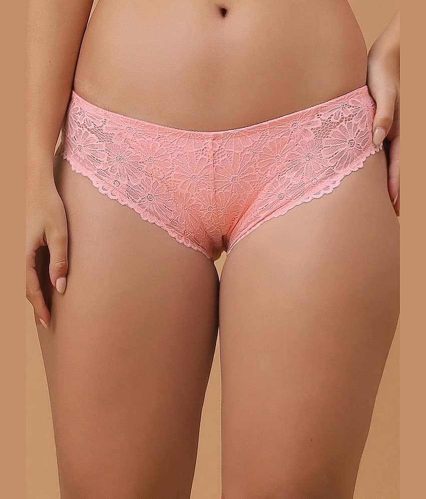 Soie Pack of 1 Nylon Hipster For Women ( Pink )