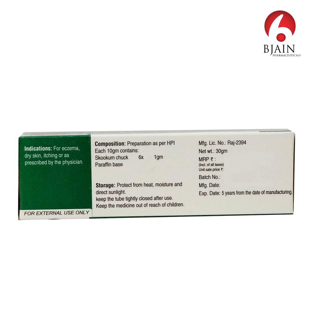 BJAIN Skookum Chuck 6x Ointment for Eczema, Dry Skin & Itching - 30gm (PACK OF 4) view 2