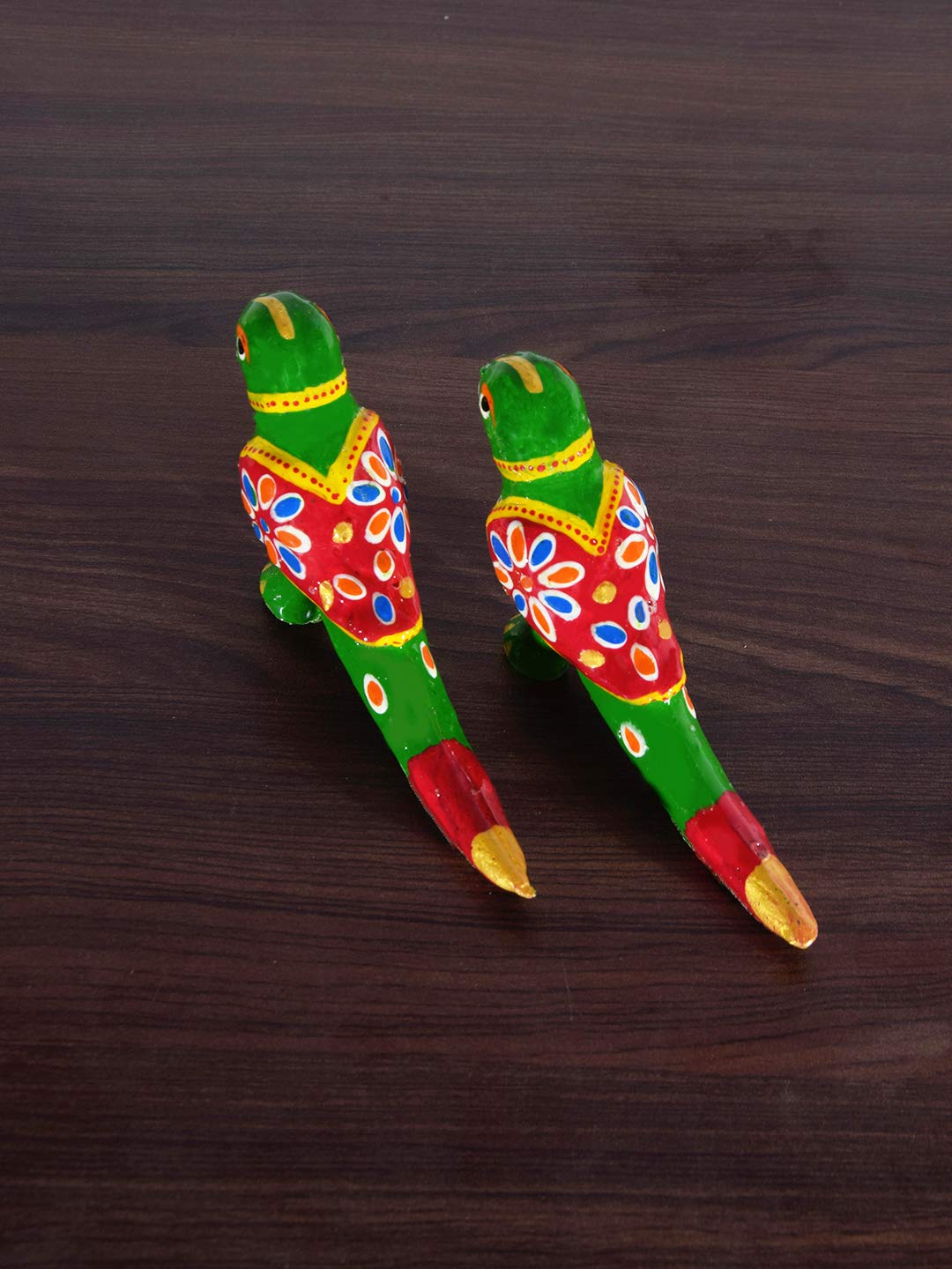DreamKraft HandCrafted Set of 2 Showpiece Parrot For Decoration And Gift Purpose (5x2.5 inch) view 2