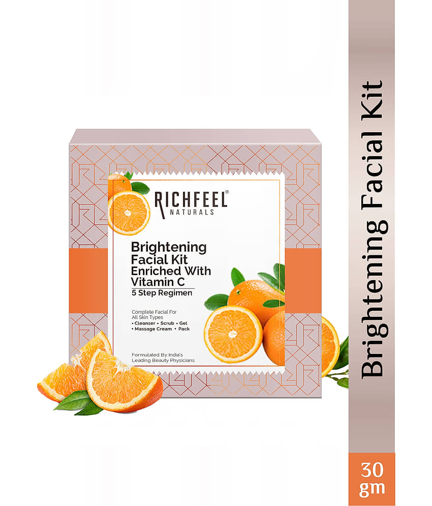 Richfeel 1 Time Use Facial Kit For All Skin Type Orange 1 ( Pack of 1 )