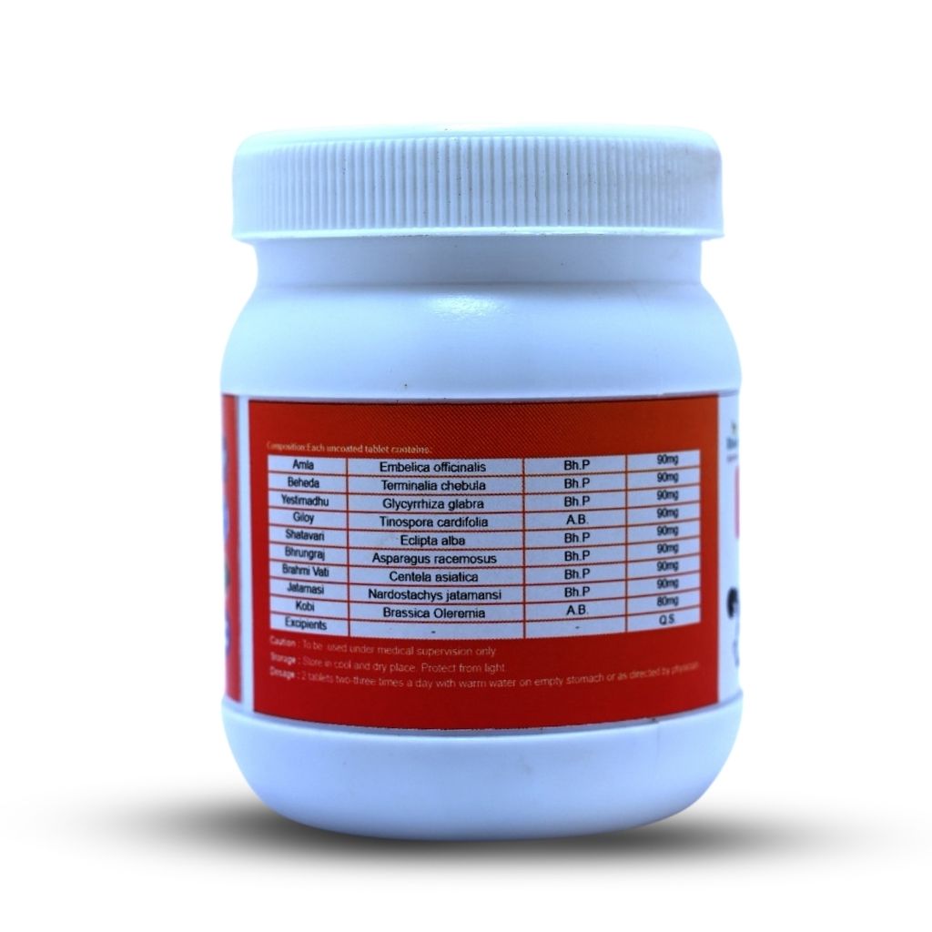 Tarushi Formulations Tarushine Tablets - Promotes Hair Growth, Controls Graying of Hair, Restore Health and Happiness - 60 Tablets view 2