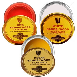 Red Sandalwood + White Sandalwood + Kesar Chandan (Luxury Quality) Tilak Paste view 2