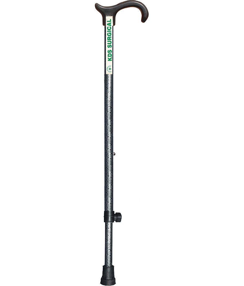 KDS SURGICAL 1 Leg Antique Silver Height Adjustable Walking Sticks view 2