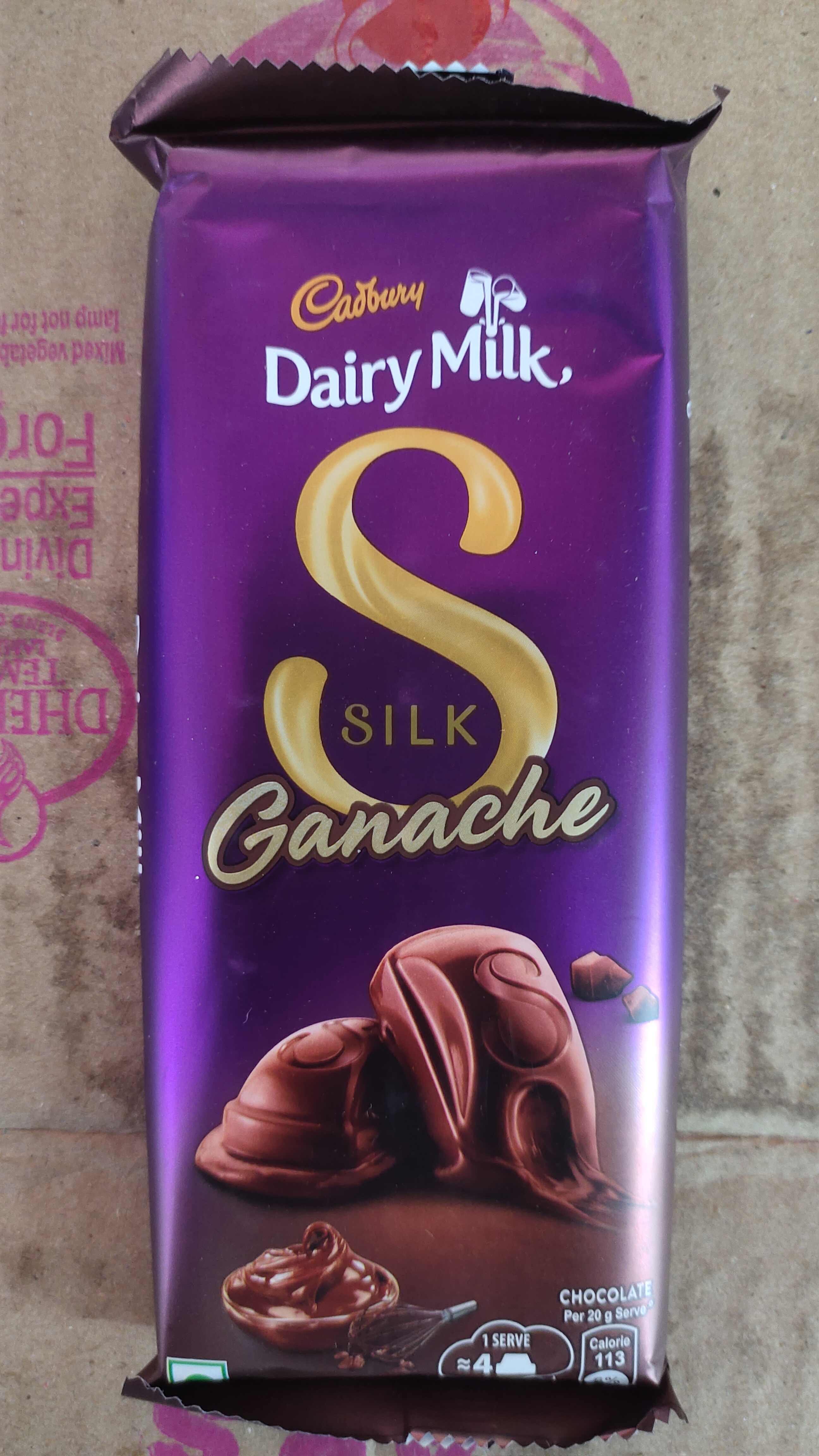 Cadbury dairy milk silk ganache