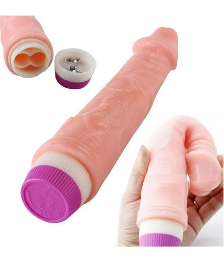 Adam - 9" Long XL Realistic Life Like Thick Strong Vibrating IPX7 Waterproof Dildo Vibrator For Women Men - Pink view 2