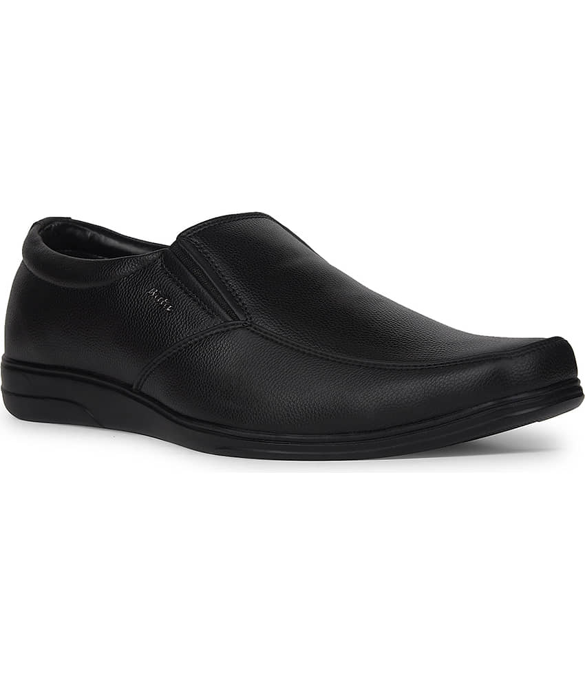 Bata Black Men's Slip On Formal Shoes view 2