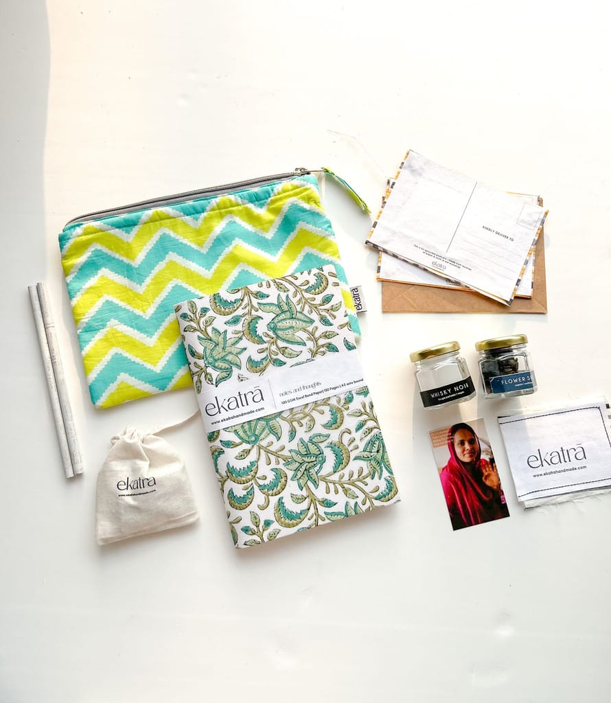 Sustainable Thoughtful Hamper by Ekatra - Green floral view 2