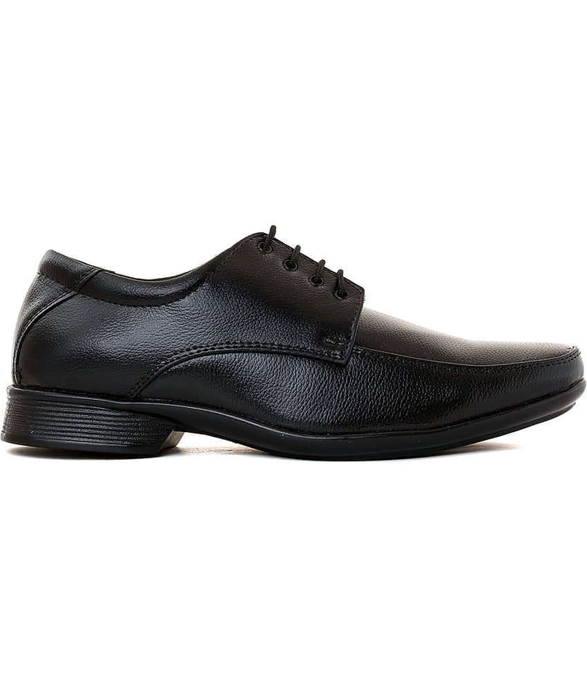 KHADIM Black Men's Derby Formal Shoes view 2