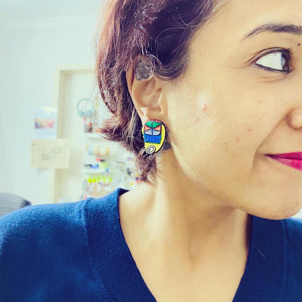 ONE - LIKE - ME Series - BONEY Clay Earrings view 2