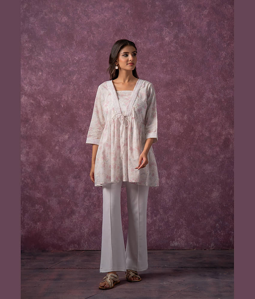 Juniper Women's Cotton Tunic ( Off White ) view 2
