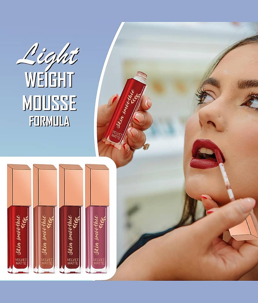SKIN SMOOTHIE Red Matte Lipstick 12Ml view 2