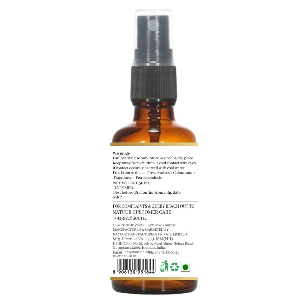 NATUUR - Facial Mist - 50ml | With Tea Rose & Jasmine | Soothing & Refreshing | Anti-Inflammatory Properties | For Healthy and Young Skin | Hydrates And Moisturation view 2