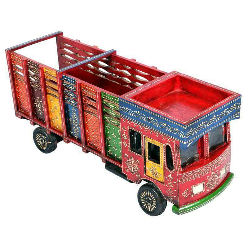 Wooden Hand Painted Truck/Toy[ pack of 2 ] view 2