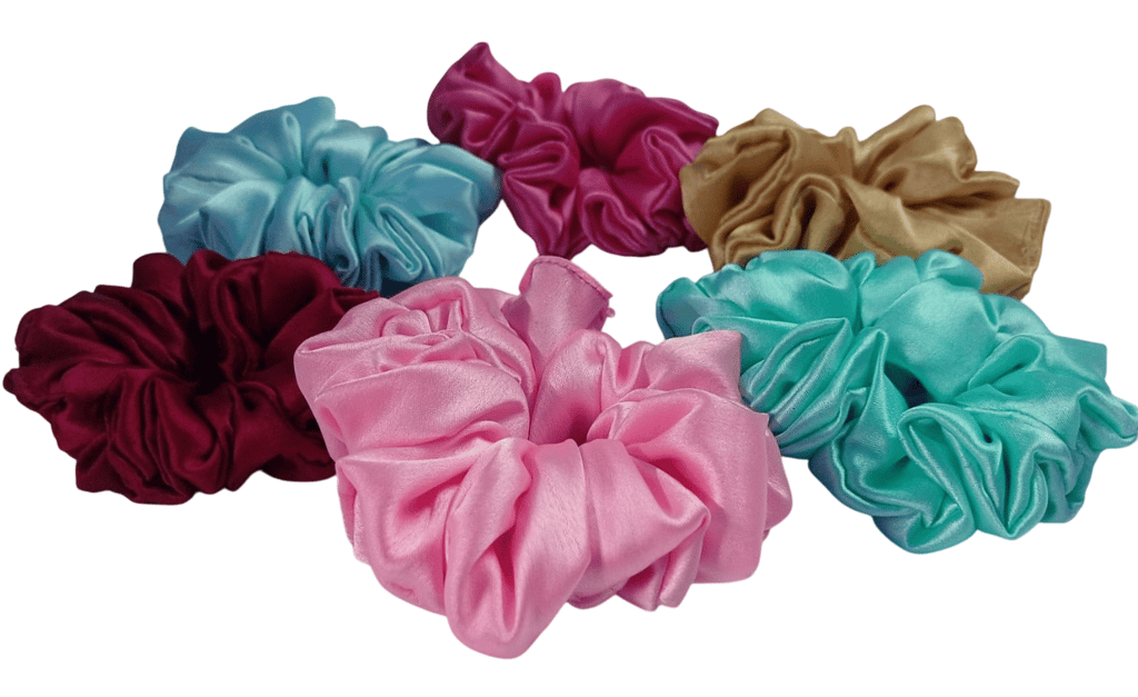 6 Pack Satin Scrunchies for Hair - Silky Soft Hair Bands for Women and Girls view 2