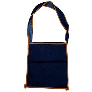 Stecrafty denim sling bag for men and women Waterproof Multipurpose Bag (Blue, 8.7 L) view 2