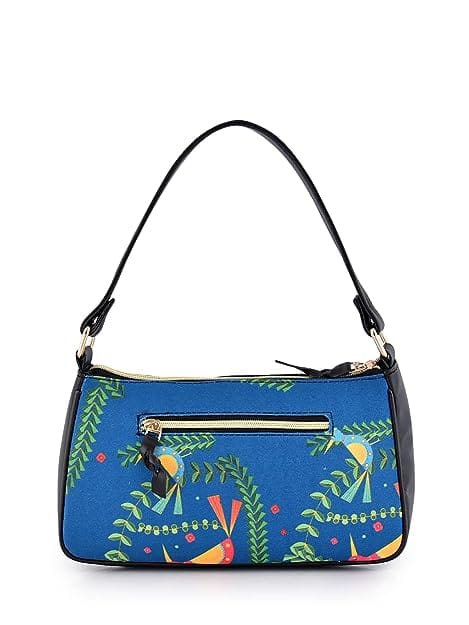 Lychee bags Women Canvas Shoulder Bag (BLUE) view 2