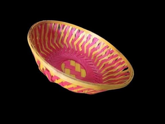 Sonchiraiya Decorative Bamboo basket-09(fruits and sweets decorative basket) pack 0f 5 view 2