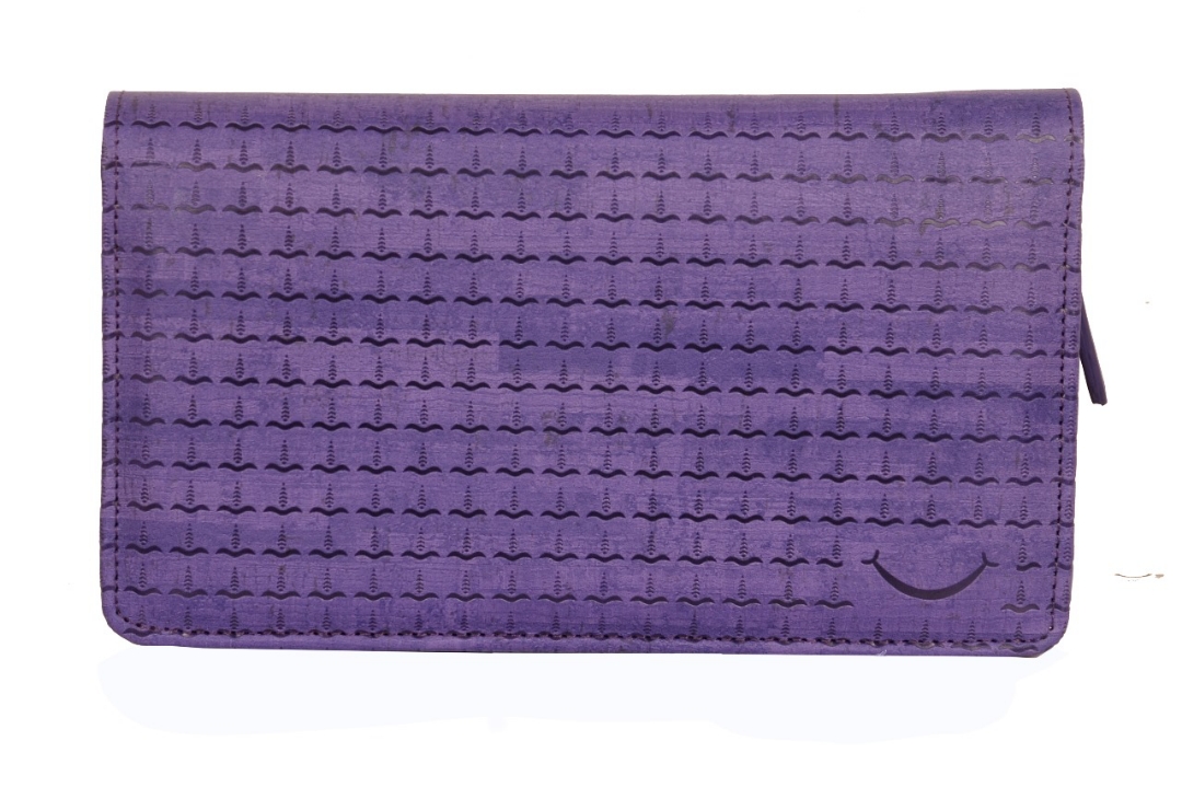 Sukeshcraft Multiple Cheque Book Holder | Original PU Holds Upto 8 Cheque Books, Purple. view 2
