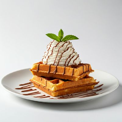 Stick Waffle Nutella Topping