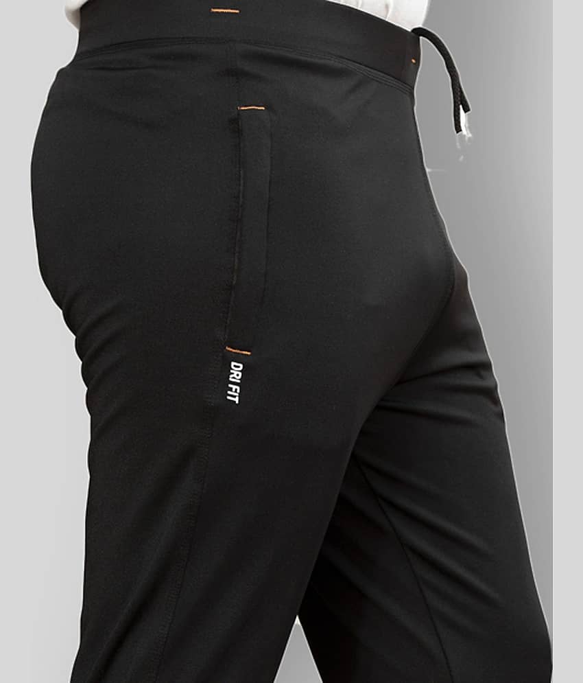 react - Black Polyester Men's Trackpants ( Pack of 1 ) view 2
