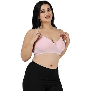 Loving Care Women T-Shirt Lightly Padded Bra (Pink) view 2