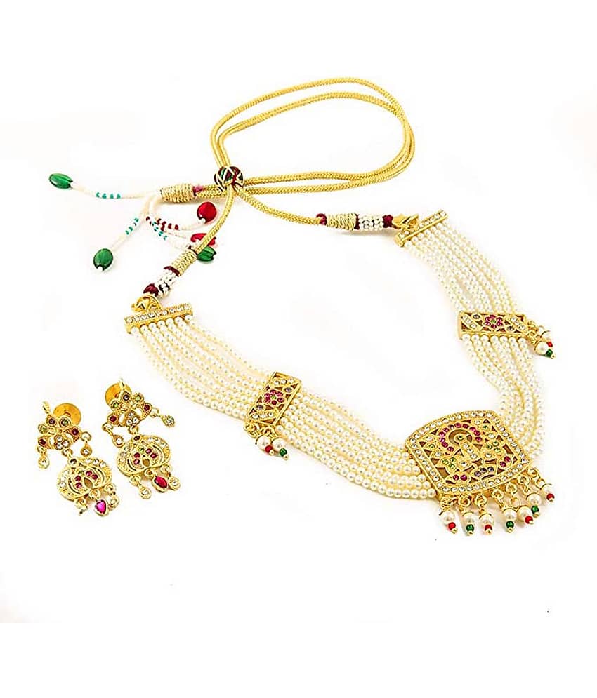 gilher Gold Alloy Necklace Set ( Pack of 1 ) view 2
