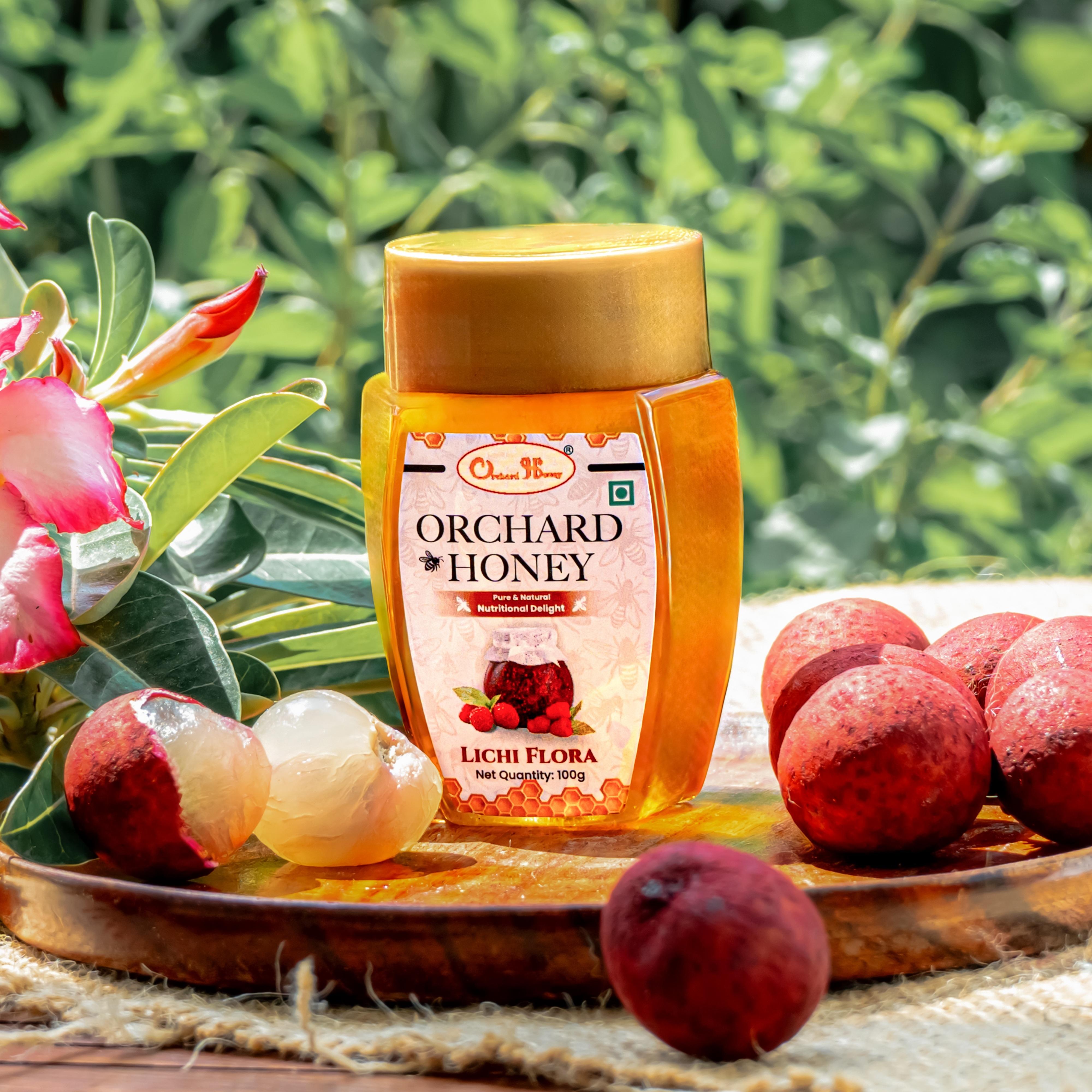 Orchard Honey Lichi Flora Honey Pure & Premium Honey for Immunity Original Fresh Honey 100gm+100gm view 2