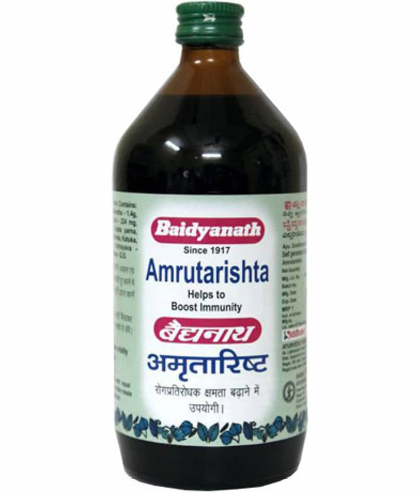 Baidyanath Amrutarishta Bacterial Infection Liquid 450 Ml Pack of 3 view 2