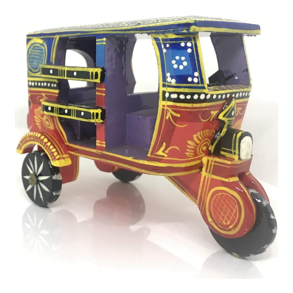 Arjun Art And Craft Wooden Hand Painted auto /Toy [pack of 1] view 2