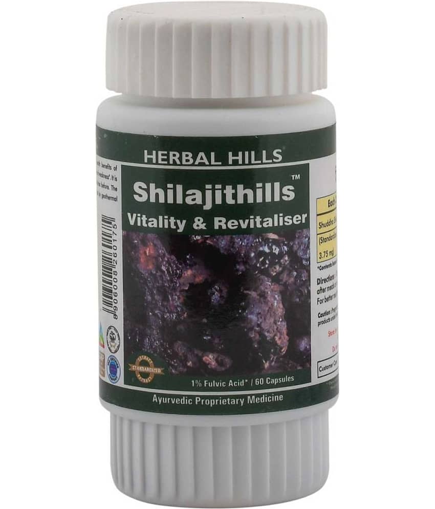 Herbal Hills Shilajithills 60 Capsule Pack of 2 Capsule 1 mg view 2