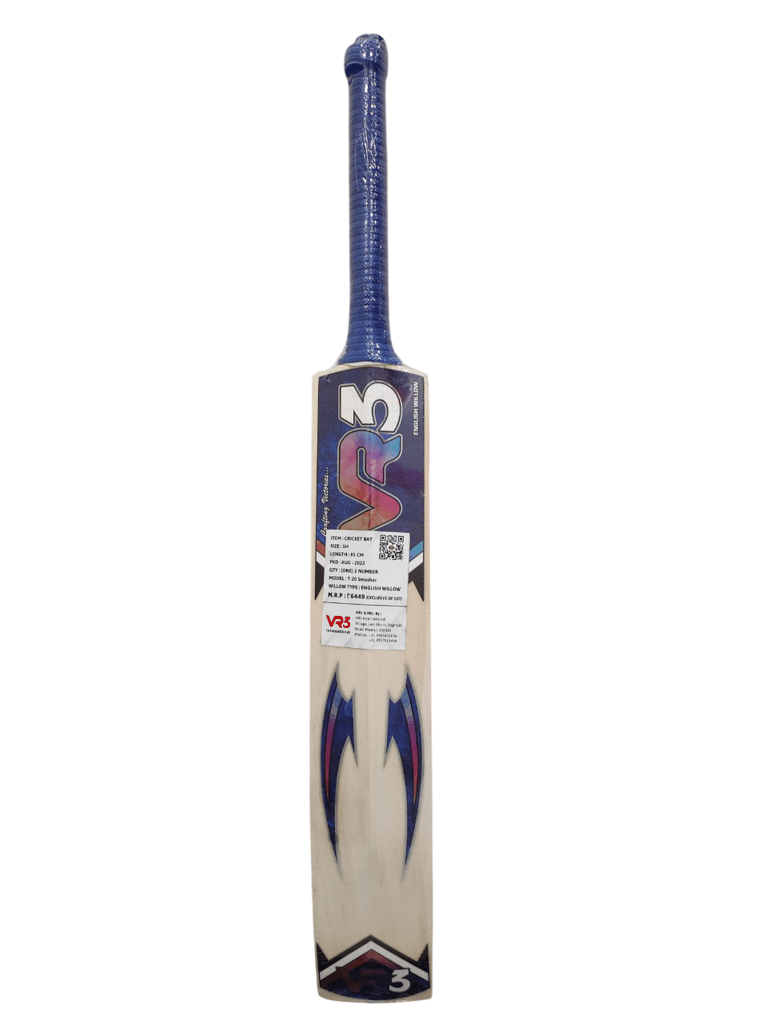 TEKNAXO | VR3 Player Edition English Willow Cricket Bat – Grade A+ Professional Bat for Leather Ball | Handcrafted, Lightweight & Thick Edges for Power Hitting | Premium Grip & Shock-Absorbing Handle| Grains 6 Plus view 2
