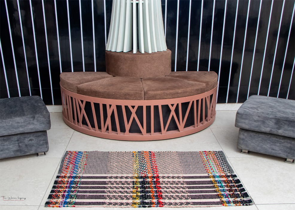 Tanish-07 bedroom or living Handwoven dhurrie, view 2