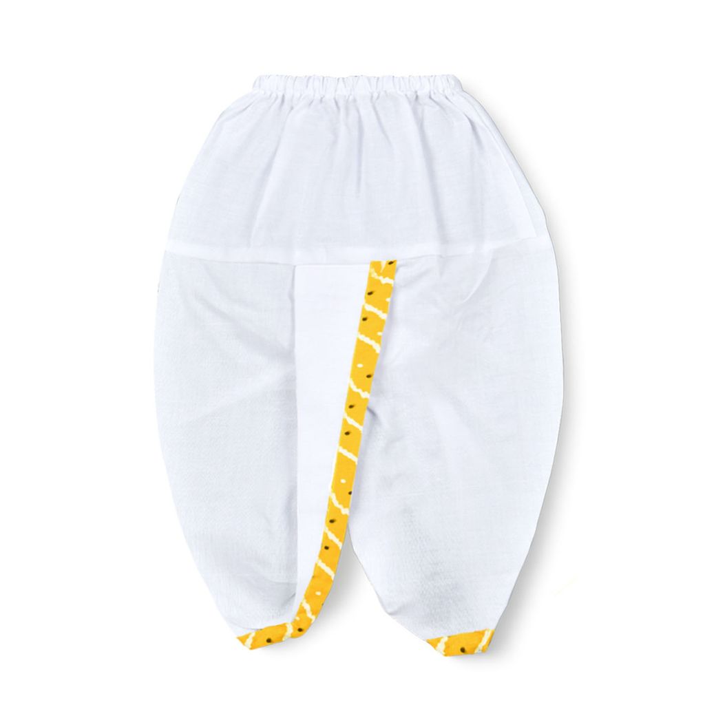 mustmom Traditional Boys Full Sleeve Ethnic Dress Lungi Dhoti Kurta Set view 2