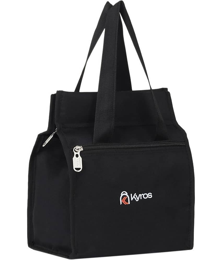 Kyros Black Polyester Lunch Bag Pack of 2 view 2