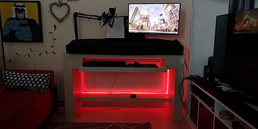 DAYBETTER� 4 Meter 2835 Cove Led Light Non Waterproof Fall Ceiling Light for Diwali,Chritmas Home Decoration with Adaptor/Driver (Red,60 Led/Meter) | VD-S-13 view 2