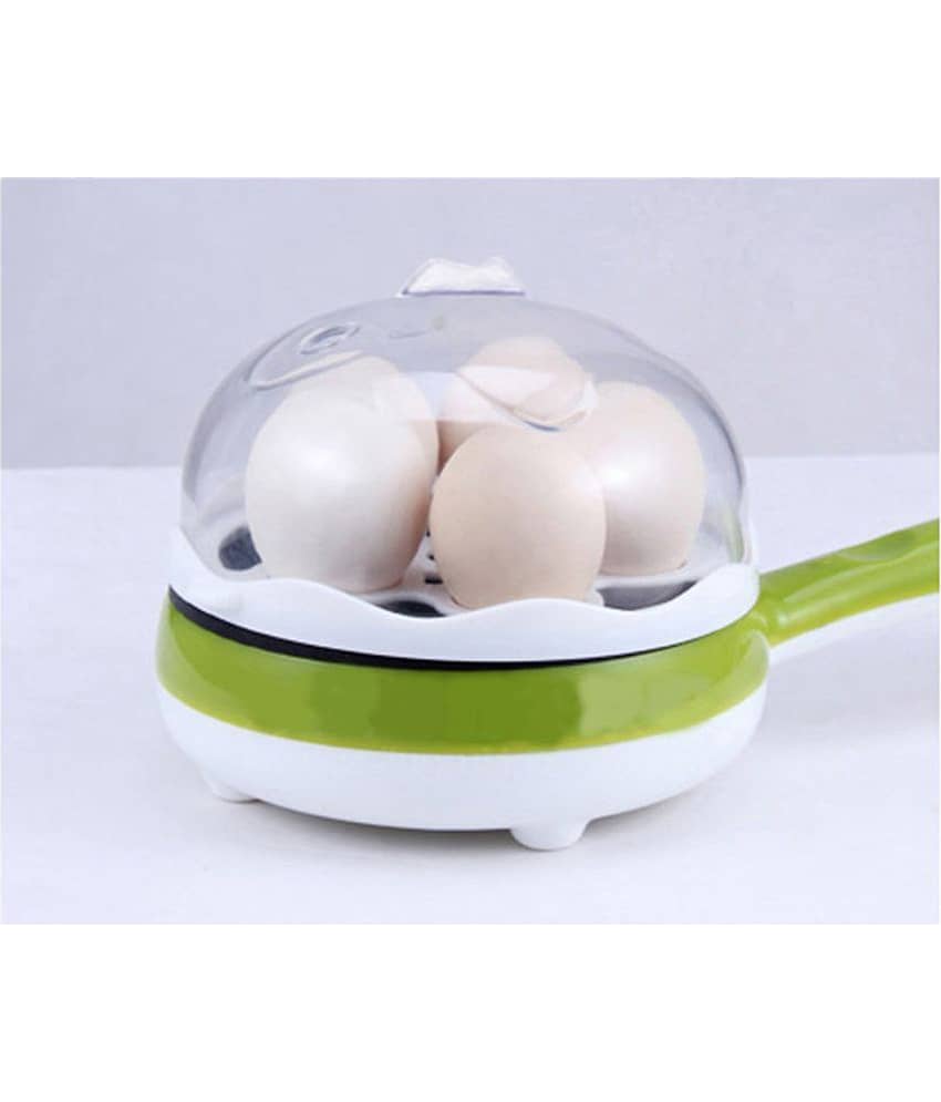 2 In 1 Multifunctional Steaming Device Frying Pan Egg Boiling Roasting Heating Electric Egg Cooker Poacher Boiler - EGBOR view 2