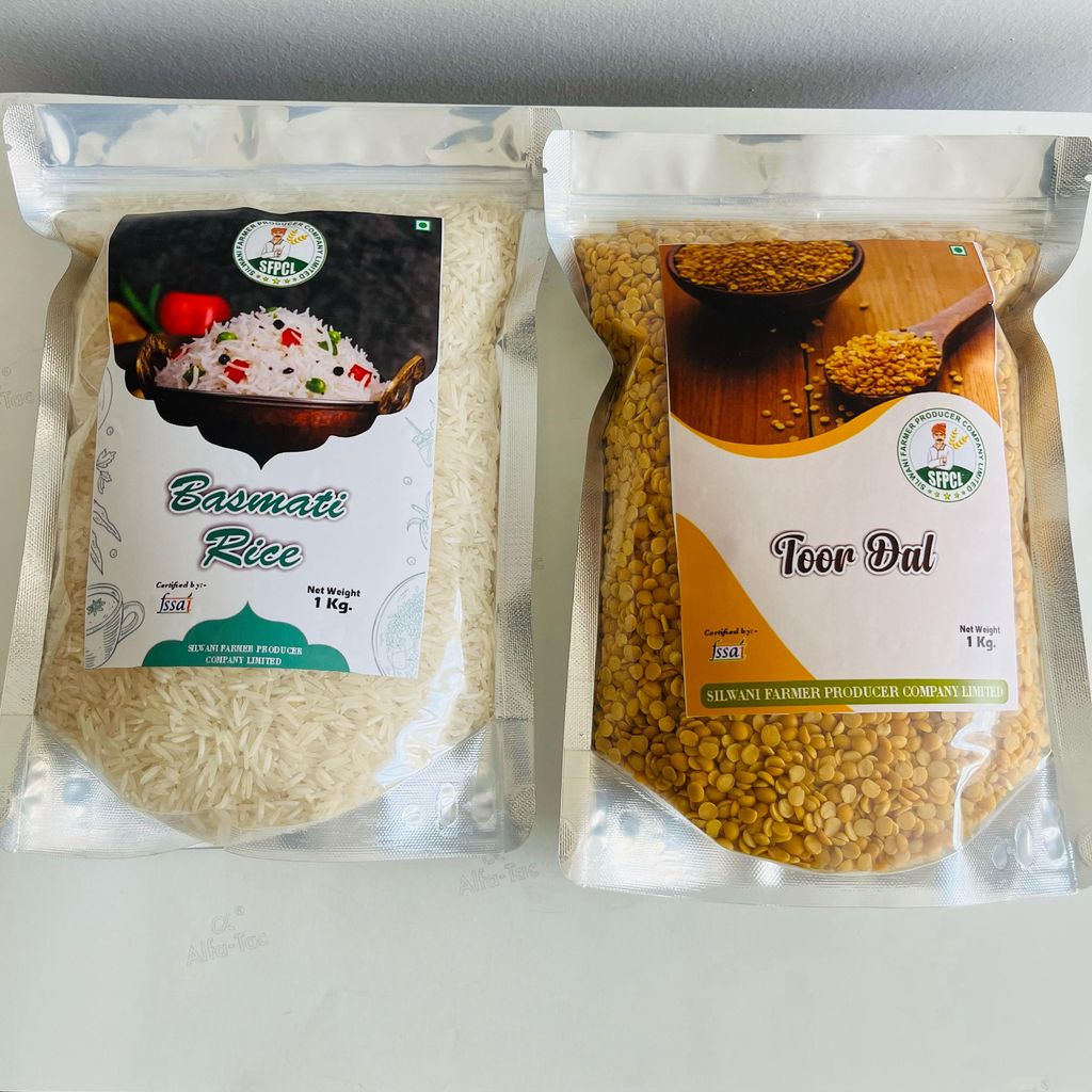 Toor(Arhar)Dal and Basmati Chawal view 2