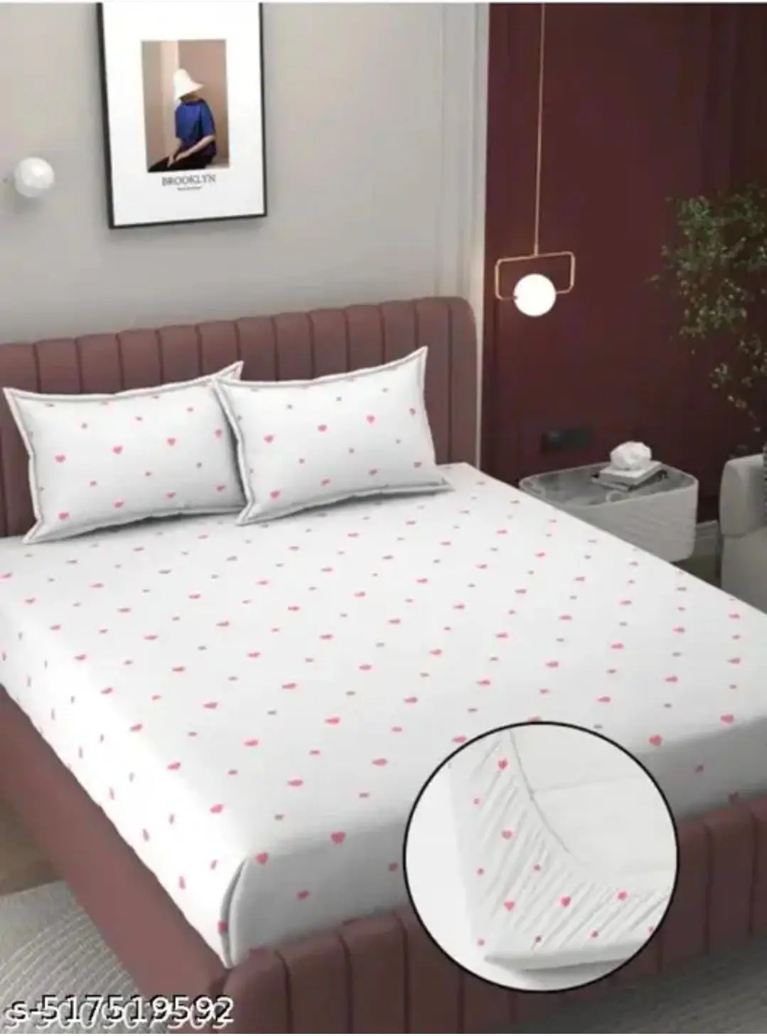 homdazal Microfibre Abstract Fitted ( Queen Size ) - Multi 2 view 2