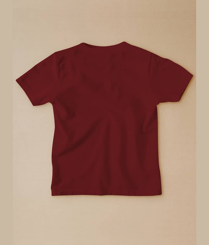 Be Awara Pack of 1 Unisex for Baby Cotton T-Shirt ( Maroon ) view 2