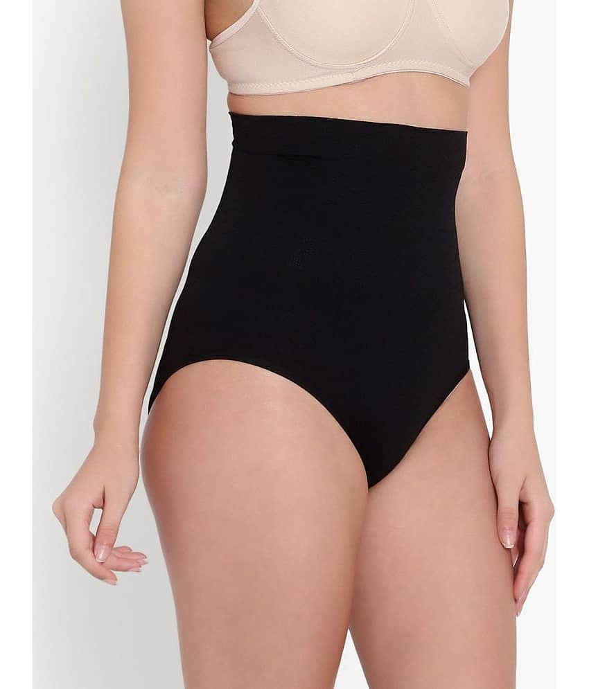 Tkeshto - Black Cotton Women's Tummy Tucker ( Pack of 1 ) view 2