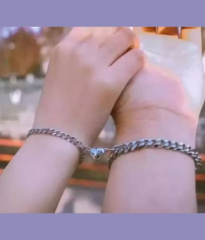 Dzinetrendz Silver Bracelet ( Pack of 1 ) view 2