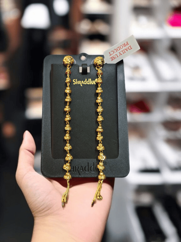 Handcrafted Gold-Plated Beaded Earrings Ethnic Jhumka Style with Ornate Detailing Perfect for Daily & Festive Wear view 2