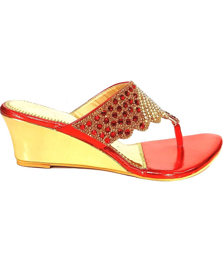 Racecourse - Red Women's Slip On Heels view 2