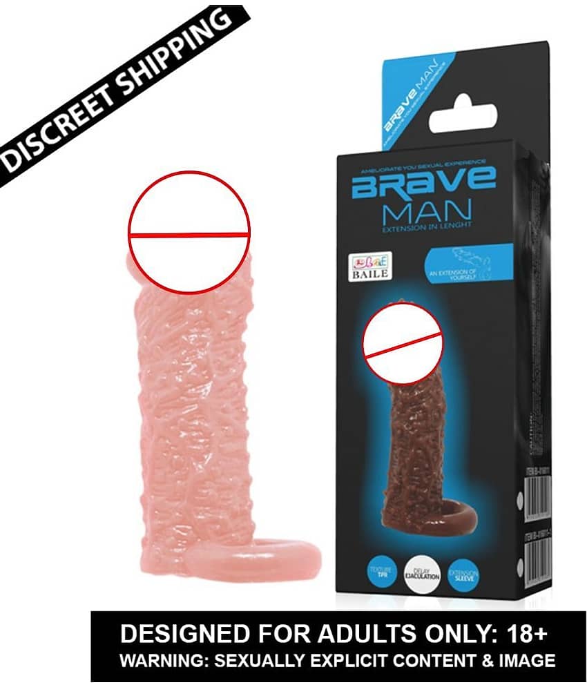 Naughty World Baile 5 inch Dotted Penis Sleeve Washable & Reusable Delay & Extra Time Penis Sleeve For Men view 2