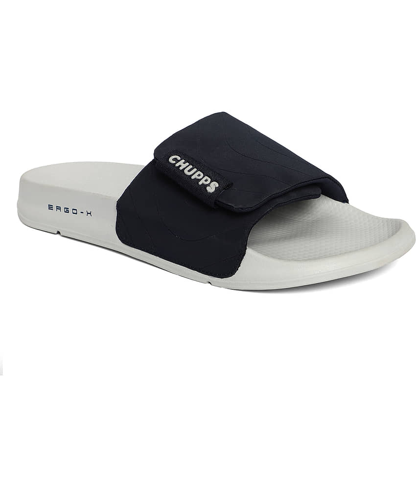 CHUPPS Black Men's Slide Flip Flop view 2