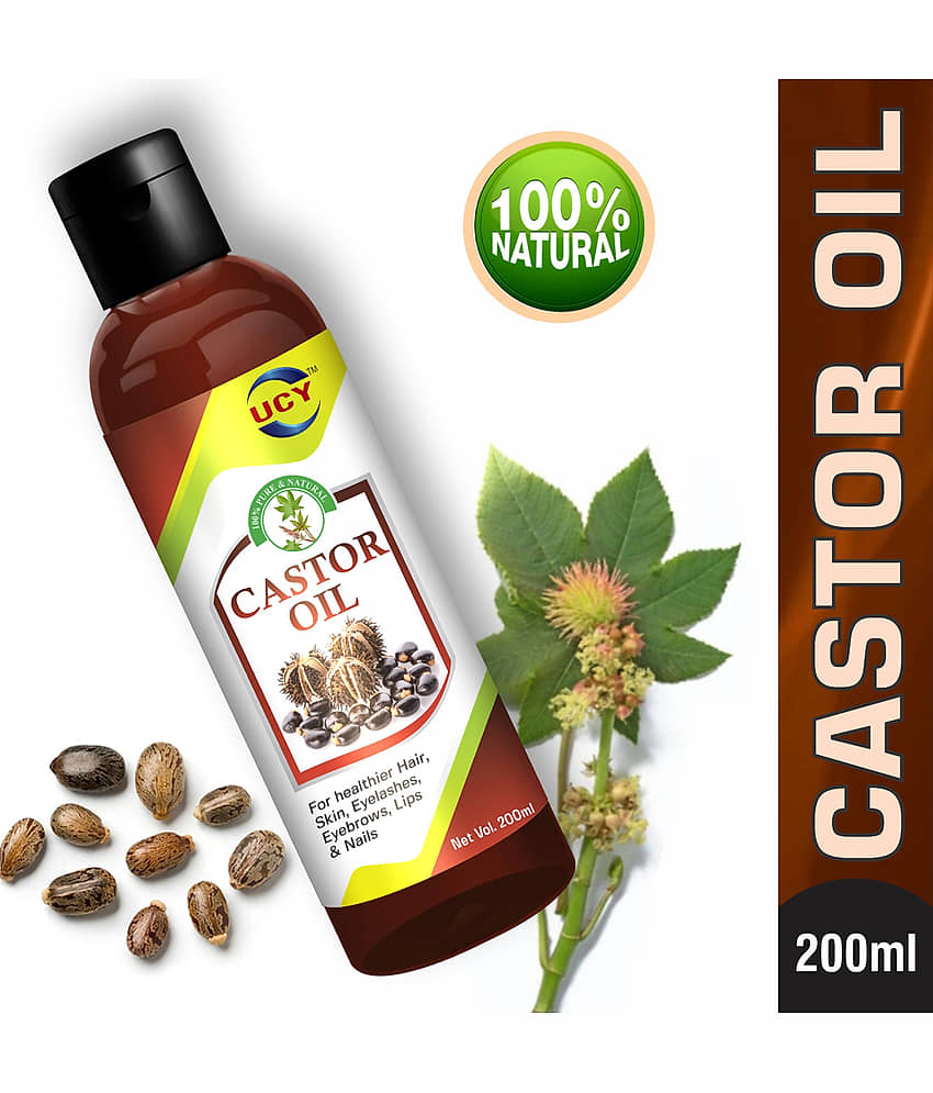 UCY Pure Castor Oil for Hair and Skin 200 mL Pack of 2 view 2