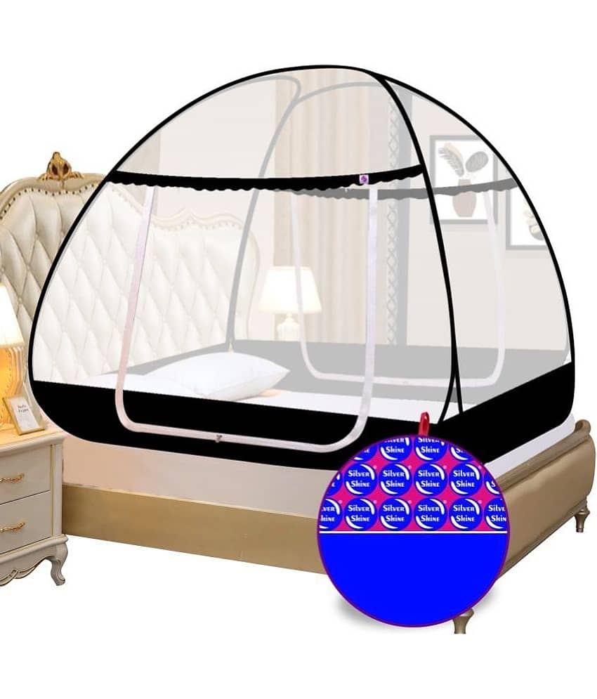 Silver Shine - Pink Polypropylene Tent Mosquito Net, Machardani ( Pack of 1 ) view 2