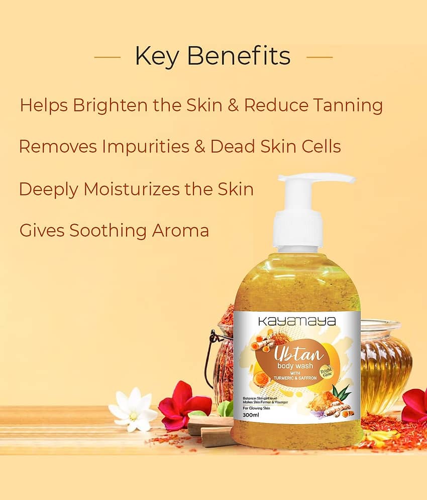 Ubtan Body Wash with Turmeric & Saffron for Glowing Skin view 2