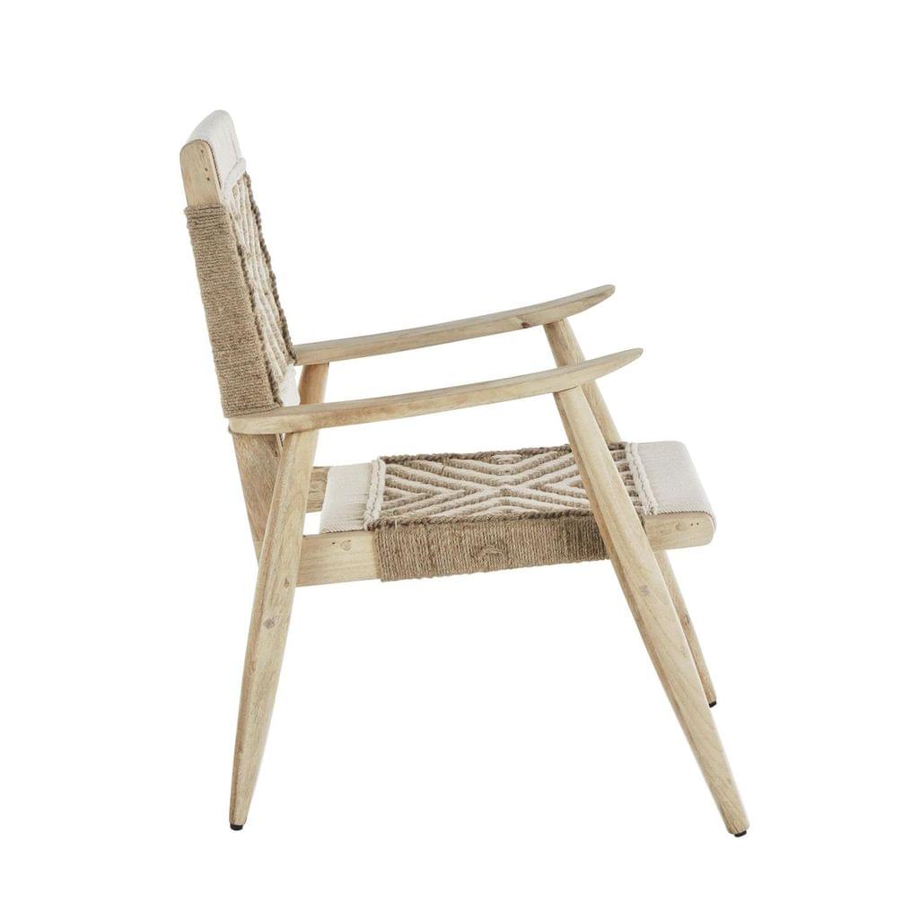 "Stylish Arc" Jute Handmade Woven Living Room Chair view 2
